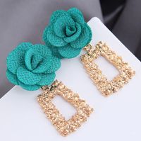 Fashion Flower Alloy Plating Women's Drop Earrings 1 Pair sku image 1