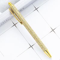 Creative Student Stationery Gold Powder Pressing Ballpoint Pen 1 Pcs sku image 3