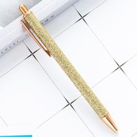 Creative Student Stationery Gold Powder Pressing Ballpoint Pen 1 Pcs sku image 2