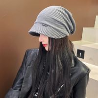 Women's Fashion Solid Color Sewing Beanie Hat main image 5