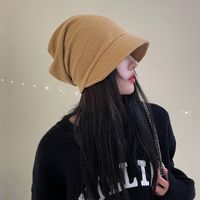Women's Fashion Solid Color Sewing Beanie Hat main image 4