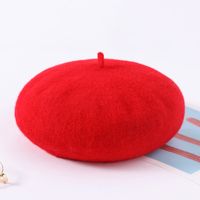 Women's Fashion Solid Color Sewing Eaveless Beret Hat sku image 6