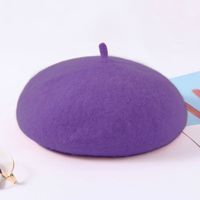 Women's Fashion Solid Color Sewing Eaveless Beret Hat sku image 12