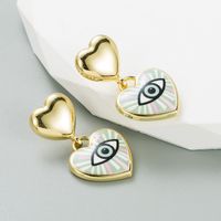 Fashion Geometric Devil's Eye Alloy Enamel Women's Drop Earrings 1 Pair sku image 3