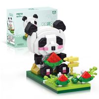 Cute Panda Assembly Building Blocks Mobile Phone Bracket sku image 5