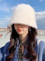 Women's Fashion Solid Color Sewing Eaveless Bucket Hat main image 5