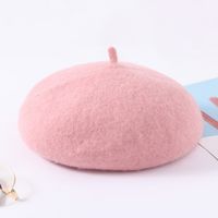 Women's Fashion Solid Color Sewing Eaveless Beret Hat sku image 1
