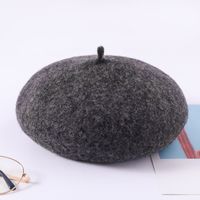 Women's Fashion Solid Color Sewing Eaveless Beret Hat sku image 7