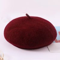 Women's Fashion Solid Color Sewing Eaveless Beret Hat sku image 10