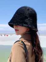 Women's Fashion Solid Color Sewing Eaveless Bucket Hat main image 3