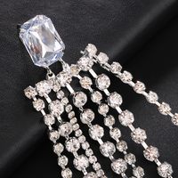 Moda Borla Aleación Enchapado Embutido Diamantes De Imitación Mujeres Pendientes De Gota 1 Par main image 2