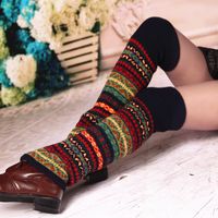 Women's Basic Stripe Wool Polyacrylonitrile Fiber Jacquard Ankle Socks main image 1