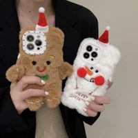 Cute Gingerbread Snowman Plush   Phone Accessories main image 3