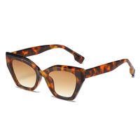 Fashion Plaid Ac Cat Eye Full Frame Women's Sunglasses sku image 1