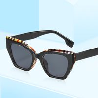 Fashion Plaid Ac Cat Eye Full Frame Women's Sunglasses main image 5