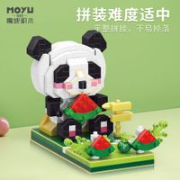 Cute Panda Assembly Building Blocks Mobile Phone Bracket main image 6