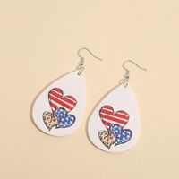 Fashion Water Droplets Pu Leather Women's Earrings 1 Pair main image 4
