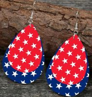 Fashion Water Droplets Pu Leather Women's Earrings 1 Pair main image 6
