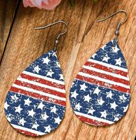 Fashion Water Droplets Pu Leather Women's Earrings 1 Pair main image 3
