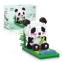 Cute Panda Assembly Building Blocks Mobile Phone Bracket sku image 1