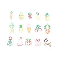Creative Cartoon Carrot Fruit Christmas Colored Special-shaped Paper Clip main image 3