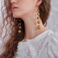 Vintage Style Geometric Wood Women's Drop Earrings 1 Pair main image 5