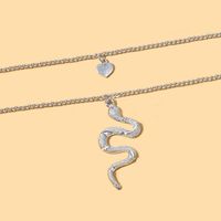 1 Piece Fashion Devil's Eye Snake Alloy Inlay Artificial Diamond Women's Pendant Necklace sku image 8