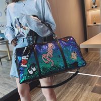Unisex Fashion Punk Letter Pu Leather Water Repellent Travel Bags main image 5