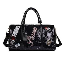 Unisex Fashion Punk Letter Pu Leather Water Repellent Travel Bags main image 4