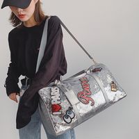 Unisex Fashion Punk Letter Pu Leather Water Repellent Travel Bags main image 2
