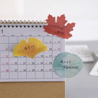 Small Fresh Creative Student Message Simulation Leaf Sticky Note main image 4