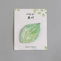 Small Fresh Creative Student Message Simulation Leaf Sticky Note sku image 1