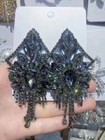 Moda Borla Aleación Embutido Diamantes De Imitación Mujeres Pendientes De Gota 1 Par main image 6