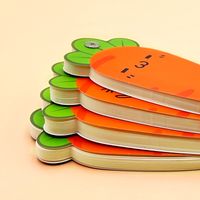 Creative Special-shaped Loose-leaf Spiral Student Carrot Rainbow Portable Blank Book main image 3