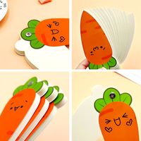 Creative Special-shaped Loose-leaf Spiral Student Carrot Rainbow Portable Blank Book main image 2