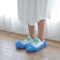 Factory Chenille Loafer Mop Shoe Cover Cleaning Floor Removable And Washable Ground Slippers Mop Shoes Single Price main image 5