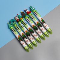 Christmas Gift Christmas Tree Reindeer Cute Cartoon 6 Colors Press Ballpoint Pen Style Random sku image 3