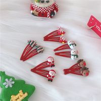 Cartoon Style Christmas Tree Santa Claus Soft Glue Hair Clip 1 Piece main image 4