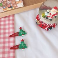 Cartoon Style Christmas Tree Santa Claus Soft Glue Hair Clip 1 Piece sku image 8