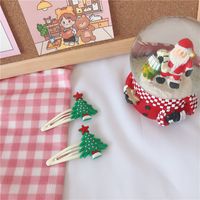 Cartoon Style Christmas Tree Santa Claus Soft Glue Hair Clip 1 Piece sku image 3