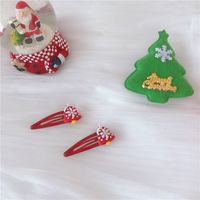 Cartoon Style Christmas Tree Santa Claus Soft Glue Hair Clip 1 Piece sku image 19