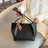 Women's Large All Seasons Pu Leather Solid Color Fashion Square Magnetic Buckle Tote Bag main image 1