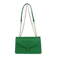 Women's Small Pu Leather Solid Color Streetwear Square Lock Clasp Crossbody Bag sku image 3
