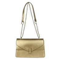 Women's Small Pu Leather Solid Color Streetwear Square Lock Clasp Crossbody Bag sku image 6