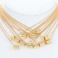 Fashion Constellation Copper Plating Zircon Pendant Necklace main image 1