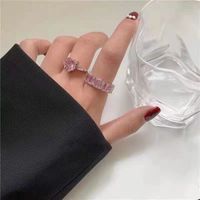 Fashion Geometric Metal Plating Artificial Gemstones Women's Rings 1 Piece main image 3