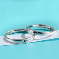 Simple Style Sun Moon Copper Plating Rings 1 Piece main image 5