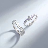 Fashion Solid Color Copper Inlay Artificial Diamond Rings 1 Piece main image 1