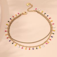 Vacation Colorful Stainless Steel Women's Anklet 1 Piece main image 2