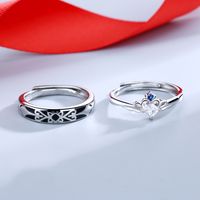 Simple Style Crown Copper Inlay Artificial Gemstones Rings 1 Piece main image 1